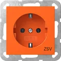 Produktbild: Gira 4188109 Schutzkontakt-Steckdose ZSV, System 55, orange