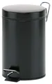 Produktbild: Kela Graphito Kosmetikeimer Mülleimer Treteimer Abfalleimer Metall schwarz 3 L