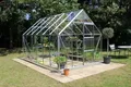 Produktbild: Halls Gewächshaus Universal 9,9 m² Alu/Blank  mit 3 mm Sicherheitsglas