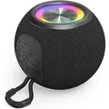 Produktbild: Bluetooth® Speaker Ball Shape Lautsprecher, 5 Lichtmodi, 5 W, Farbe Schwarz - Hama