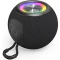 Produktbild: Bluetooth® Speaker Ball Shape Lautsprecher, 5 Lichtmodi, 5 W, Farbe Schwarz - Hama