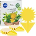 Produktbild: OwnGrown Gelbtafeln Gelbsticker, 7,5 x 13,5 cm, zum Stecken, gegen Trauermücken und andere Schädlinge, 60 Stück