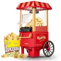 Produktbild: Popcornmaschine 3.5L Retro Heißluft-Popcornmaschine 1200W Fettfreies Ölfreies...