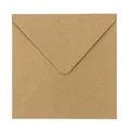 Produktbild: Kraftpapier Umschläge 100 Stück | hohe Qualität 110 g/m² | Briefumschläge Kuv...