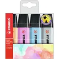 Produktbild: Textmarker - STABILO BOSS ORIGINAL Pastel - 4er Pack Box Set Etui Markieren