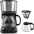 Produktbild: BARISTA Filterkaffeemaschine mit Glaskanne | Digitaldisplay & Timerfunktion | Filtermaschine mit Tropfstopp | 900W | 1,25 Liter | Für 10 Tassen Kaffee