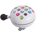 Produktbild: M-Wave Apps Fahrradglocke, Verschiedene Design, Stahl, Weiß, 80 mm