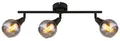 Produktbild: GLOBO LIGHTING Deckenstrahler GLYPTAR, ohne Leuchtmittel, Deckenspot/schwarz/Glas rauchfarben/Wohnzimmer/Flur