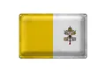 Produktbild: Roomando Metallschild Flagge Vatikanstadt 18x12cm Vatican Vintage