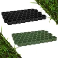 Produktbild: FORTENA Befahrbare Rasengitter Platten (60x40x4 cm, Farbe: grün) aus hochrobustem Kunststoff, zur Parkplatzbefestigung, Bodenstabilisierung, Rasenbefestigung, belastbar mit PKW bis zu 1000t/m²