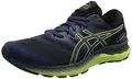 Produktbild: ASICS Nimbus 23 Straßenlaufschuhe für Männer Blau Gelb 40 EU