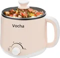 Produktbild: Vocha Elektrischer Hot Pot mit Warmhaltefunktion, 1.6L Antihaft-Elektrisch Beige