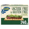 Produktbild: Wasa Gluten- & Lactose Free Classic 1x240g I Gluten- und laktosefreies Knäckebrot, goldbraun und kross gebacken, vegan