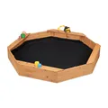 Produktbild: Sandkasten Buddelkasten Garten-Sandbox 4 Sitzbänke 400 l Volumen Holz-Sandkiste