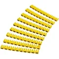 Produktbild: Kabelmarker Ziffern 0-9 Kabelbeschriftung Clip Kabel Buchstaben Ø bis 4mm2 90 Stück BWI