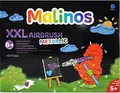 Produktbild: MALINOS XXL 8 + 8 Metallic Glitzer Airbrush + Marker | Pustestifte und Malstifte mit Schablonen und Zubehör