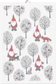 Produktbild: Ekelund Küchenhandtuch Weihnachten Wichtel nordisch - Tomteliv 35x50cm Baumwolle