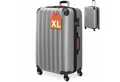 Produktbild: monzana Hartschalen-Trolley, 4 Rollen, Rollkoffer Schloss Reisekoffer Hartschalenkoffer Trolley XL Silber
