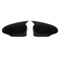 Produktbild: Spiegelkappen Spiegelabdeckung für Toyota C-HR 2016-2019 ABS Schwarz Glanz 2tlg