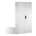 Produktbild: C+P Schwerlast-Werkzeugschrank mit Drehtüren, innen 4 Böden, H1950xB930xT600mm Front Lichtgrau Korpus Lichtgrau