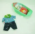 Produktbild: Heless Puppenbekleidungs-Set Jeans + Heless 911 - Puppenbadewanne