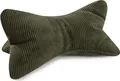 Produktbild: MAGMA Leseknochen INGA, Cord Look, Farbe grün, 42cm x 22cm, ergonomische Form für Nacken- oder Lendenstütze, Flexible Stütze für Bücher, E-Books oder Tablets