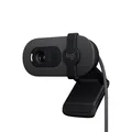 Produktbild: Logitech Brio 100 Full HD-Webcam für Meetings und Streaming, Auto-Lichtausgleich, integriertes Mikrofon, Abdeckblende, USB-A, für Microsoft Teams, Google Meet, Zoom und mehr - Graphit
