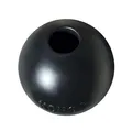 Produktbild: KONG Extreme Ball mit Loch - Langlebiges Hundespielzeug aus Naturkautschuk für Training und Spiel - Für Kleine Hunde - Schwarz