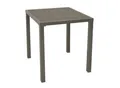 Produktbild: DEGAMO Bistrotisch VARENNA 60x60cm, Metall silbergrau + Kunstholz grau