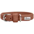Produktbild: Hunter Hundehalsband SOHO MINI, Farbe: Cognac, Rindsleder, weich & geschmeidig, fellschonend, leicht, für kleine Hunde & Welpen, Made in Germany, Größe: 27