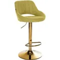Produktbild: CLP Barhocker Milet Stoff Grün/Gold