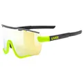 Produktbild: Uvex sportstyle 236 Set - Sportbrille für Damen und Herren - inkl. Wechselscheiben - beschlagfrei - black yellow matt/yellow - one size