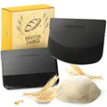 Produktbild: KRUSTENZAUBER Teigschaber Set 2 Stück - Praktische Teigkarte zum Brot Formen - Flexibler Teigschaber BZW. Teigspachtel als Brot backen Zubehör - Zum Schaben, Formen, Glätten und Portionieren von Teig