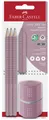 Produktbild: FABER-CASTELL Bleistift GRIP 2001 Set rose shadows Blister