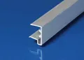 Produktbild: Alu - Abschlussprofil 980 mm Alu Kantenschutz mit Tropfkante für Stegplatten 16 mm - Alu - U - Abschlussprofil für den unteren Abschluß der Stegplatte