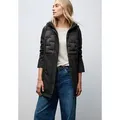 Produktbild: STREET ONE Softshelljacke mit Details und Kapuze mit Tunnelzug schwarz 40 EU