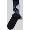 Produktbild: Burlington Socken mit Label-Detail Modell 'WHITBY' in Marine, Größe 36-41