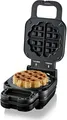 Produktbild: Cloer Waffelkucheneisen 6150 | Waffelautomat für gefüllte Waffeln | 11,5 cm Ø | höhenverstellbar | Antihaft | 800W