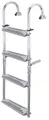 Produktbild: Nuova Rade Edelstahl Badeleiter mit 4 bis 6 Stufen einklappbar, Stufen:2 + 2