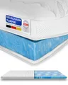 Produktbild: 8 cm hoch - Premium Plus Gelschaum-Topper 100x190cm mit RG 50 - Hochwertiger Lyocell-Bezug - Antirutschfunktion - Umlaufendes Klimaband - Gel-Topper 100 x 190 8cm