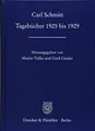 Produktbild: Tagebücher 1925 bis 1929.: Hrsg. von Martin Tielke - Gerd Giesler.