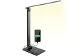 Produktbild: monzana Tischleuchte Cataleya, Schwarz, LED Schreibtischlampe Schwarz 3 Farb- und 5 Helligkeitsstufen USB