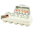 Produktbild: Koziol EGGS TO GO Eierbox für 10 Eier, Aufbewahrungsbox mit Clipverschluss, Eierbehälter für Kühlschrank, Eierkarton aus Kunststoff, Eieraufbewahrungsbox, Eierdose (10 Eier, cream)