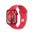 Produktbild: APPLE Watch Series 9 GPS + Cellular 41mm PRODUCT RED Aluminium Case with PRODUCT RED Sport Band - S/M (MRY63QF/A)