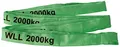 Produktbild: Braun 20041RS Rundschlinge 2000 kg Tragkraft, 4 m Umfang, endlos mit Polyesterkern, grün