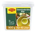 Produktbild: MAGGI Professional Klare Gemüsebrühe, vegan, Ergiebigkeit 45L, 1er Pack (1 x 900g GastroBox)