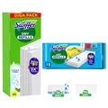 Produktbild: Swiffer Boden Nachfüllset 90 Trockentücher+3 Wet Wischtücher Komfort Pack Zubehör Bodenreinigung
