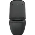 Produktbild: Duravit WC-Sitz Happy D.2 mit SoftClose Scharniere edelstahl, mit Absenkautomatik, 0064591300, Farbe: Innenfarbe Anthrazit Matt, Außenfarbe Anthrazit Matt