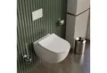 Produktbild: Karen Tiefspül-WC Toilette Vista, wandhängend, Abgang waagerecht, Komplett-Set aus Toilettenkeramik mit Taharet und WC-Sitz aus Duroplast, Spülrandlos, Duschfunktion, WC-Deckel mit Absenkautomatik