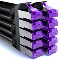 Produktbild: deleyCON 10x 1m CAT7 Netzwerkkabel - 10 Gigabit - RJ45 Patchkabel Ethernet Kabel (Kupfer, SFTP PiMF Schirmung) - LAN DSL Switch Modem Router Patchpanel CAT7 CAT6 CAT5 - Schwarz